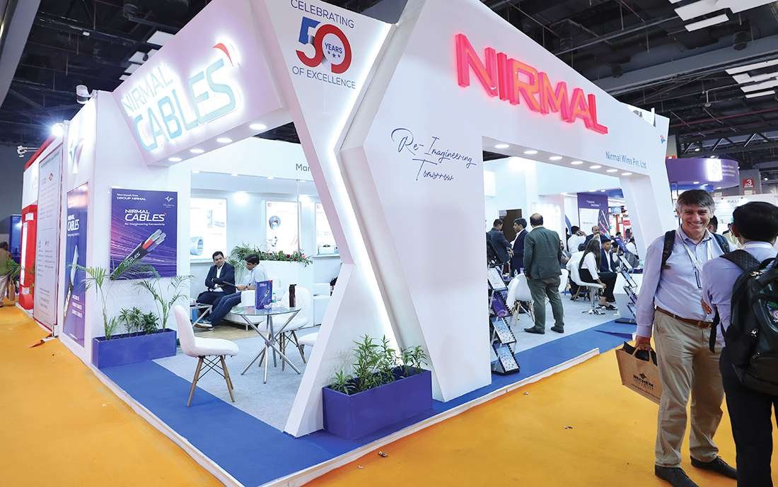 Nirmal Cables Stall Design by AVM Worldwide at Wire and Cable Show at Pragati Maidan Delhi, India